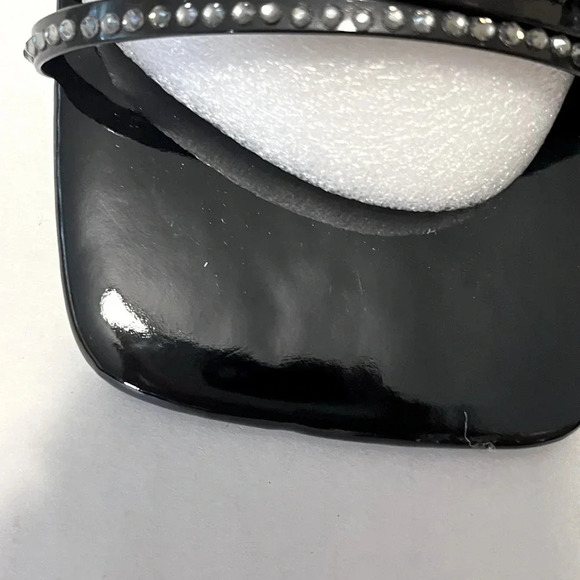 Chase and Chloe Women Nyra Crystal, Square toe Stiletto heel Lucite straps NWOT - Picture 13 of 14